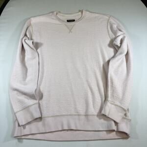 Abercrombie Vintage Textured Brushed Cotton Sweatshirt - Pink Mns Medium